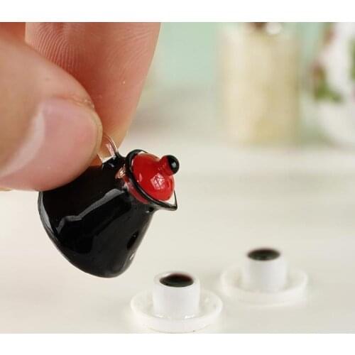 1 12 Dollhouse Accessories Miniature Scale Resin Mini Coffee Maker Simulation Model Pocket Mini Type Dollhouse Decoration