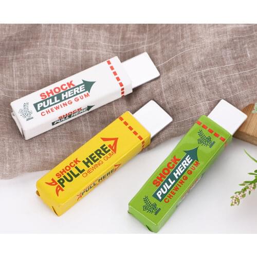 Electric Shock Joke Chewing Gum Pull Head Shocking Toy Gift Gadget Prank Trick Gag Funny