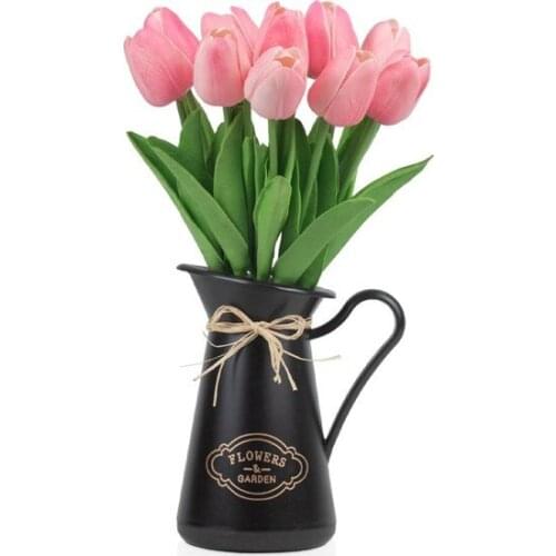 Black In Pots 10'lu Wet Tulip artificial flower decoration artificial flower искусственный цветок