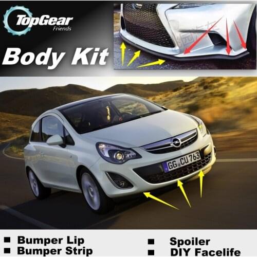 Bumper Lip Deflector Lips For Opel Agila For Suzuki Wagon / Splash For Vauxhall Agila Front Spoiler Skirt / Body Kit Strip