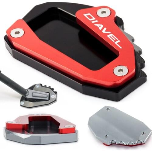 For Ducati Diavel 1260 2019 Monster 1290/S 821 2014-2019 Motorcycle Accessories Side Stand Enlarger pad support plate kickstand