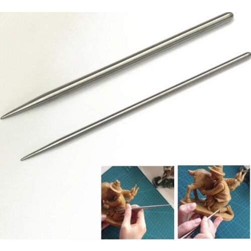 Stainless DIY Pottery Modeling Stick Acupressure Texture Creasing Indentation Sharp Pottery Clay Tool Carving Clay Tool