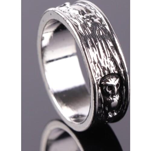 Classic Men Hip Hop Ring Creative Norse Mythology Owl Tree Bark Ethnic Style Jewelry Christmas Fathers Day Gift For Male Gift