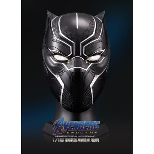 1:1 Panther Collectible Helmet w/ Eye Lights Touch Control System Wearable