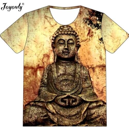 Joyonly 2018 Summer Children Fashion 3D T-shirt Kids Harajuku BUDDHA ZEN Pattern Design T shirt Boys/Girls Cool Funny Tshirt