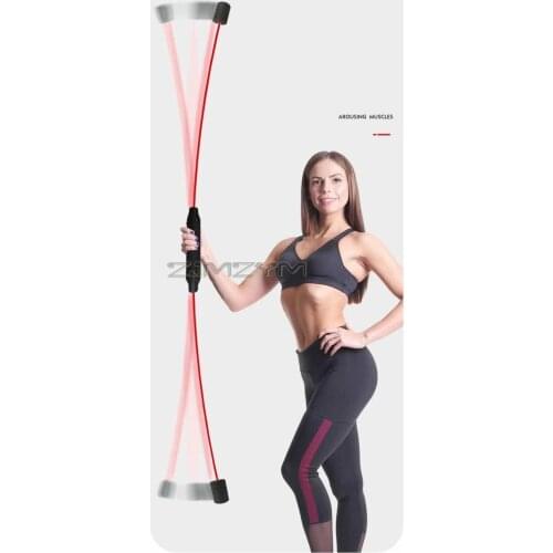 Rod Multi-Function Training Stick Fitness Elastic Rod Yoga Exercise Elastic Stick Gym Accessories for Home Removable 160cm