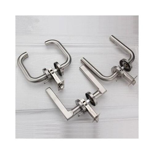 UNILOCKS Non-key bathroom lock split lock single tongue 304 stainless steel aisle lock Furniture door handles