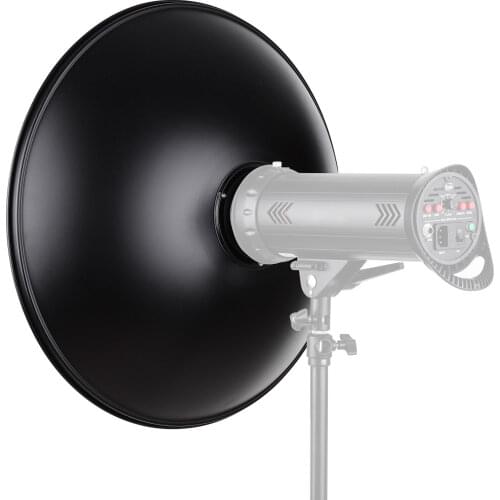 22 Inch Beauty Dish Studio Photography Reflector Diffuser with Honeycomb Soft Cloth for Bowens Mount Speedlite Strobe Light