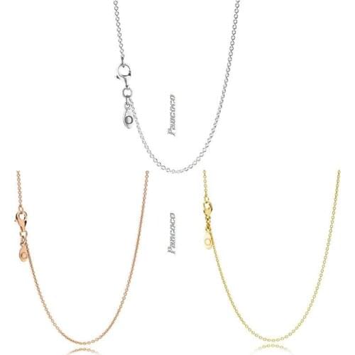 925 Sterling Silver Necklace Signature Anchor Chain Link Necklace For Women Wedding Party Gift Fashion Jewelry