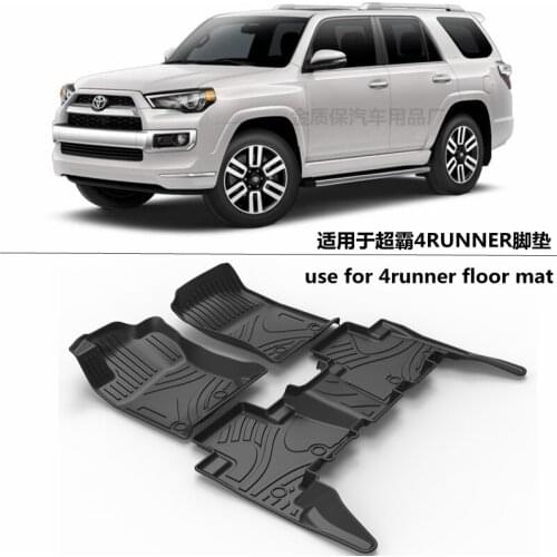 Use for TOYOTA 4RUNNER custom car All-Weather TPE TPO Floor foot Mat Full Set Trim to Fit For 4RUNNER waterproof floor mat