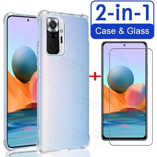 Anti-knock Phone Case For Xiaomi Redmi Note 10 Pro Max Note 10 Pro Global Protective Silicone Case For Redmi Note 10S 10 5G 4G