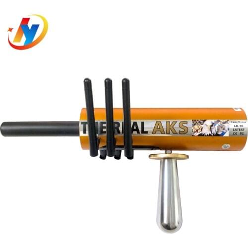 The Removable Battery Real AKS Long Range Metal Detector 6 Antennas Use 9V Battery with Plastic Case For Detect Gold Silver