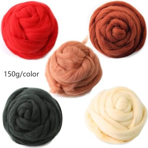 LNDZ 150g Needle Felting Wool Wool Felting Wool Roving Wool Fibre for Needle Felting Wool Fibre Materials For Beginners