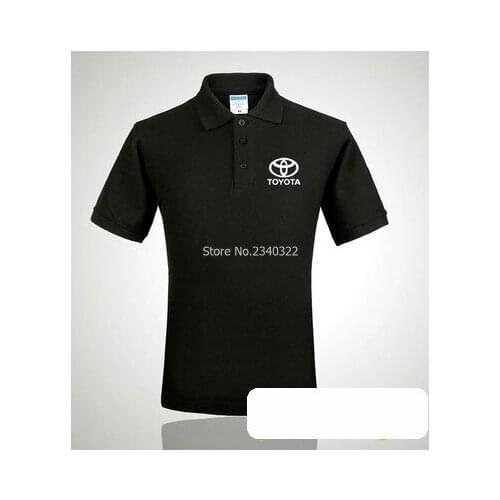 Shop standard short-sleeved Toyota polo shirt overalls summer men lapel cotton short sleeve tooling clothing polos