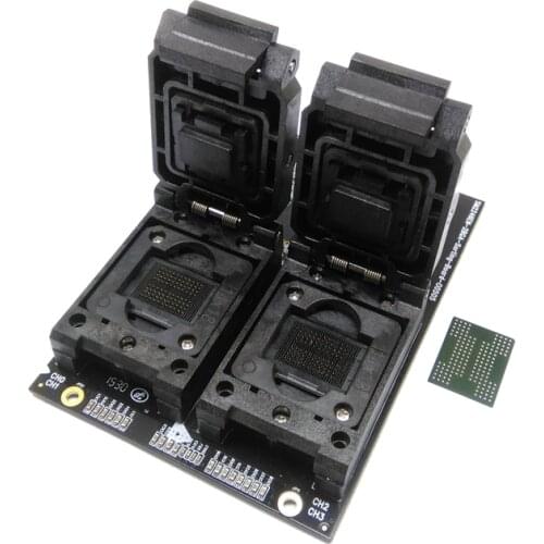 SSD Test NAND flash SM2246EN bga132/152 flash test jig Test Socket Clamshell Structure SATA Interface