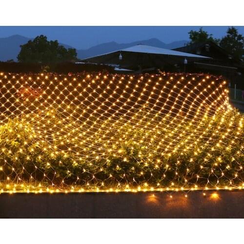 Fish Net Shape String LED Light 2X2M 3X2M 6X4M Outdoor Tree Garland Christmas Wedding Party Window Icicle String Light 220V EU