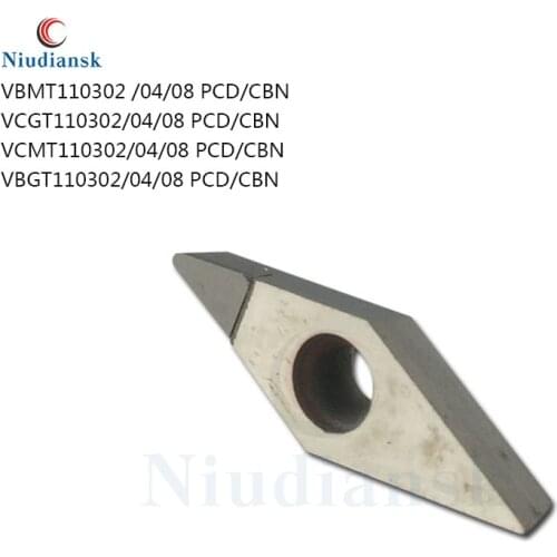 VBMT110304 PCD VCGT110304 PCD VBGT110304 PCD CBN Diamond Insert CNC Lathe Tool turning Diamond Insert tool High Hardness