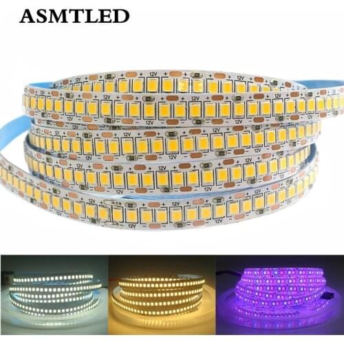 DC 12V LED Strip Light SMD 2835 Waterproof LED Strip 5m 60Leds 120Leds 180leds 240Leds 12 V Lamp Tape Flexible Tape Ribbon Lamp