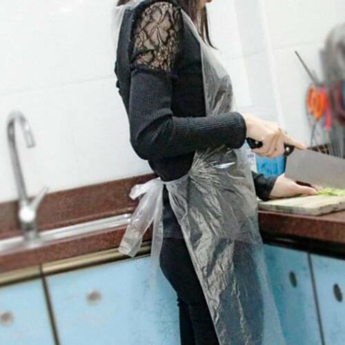 Waterproof One-Off Aprons Oilproof Disposable Sleeveless Polyethylene One-Off