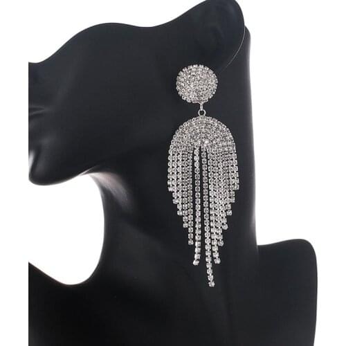 YFJEWE New Korean Luxury High-end Rhinestone round tassel Pendant Earrings Elegant for Women Fashion Earrings Jewelry Gifts E683