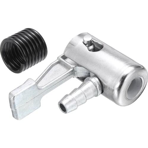 1pcs 6mm Car Truck Tire Chuck Inflator Pump Hose Adapter Valve Connector Air Chuck Inflator Pump Valve Clip Clamp with Spring