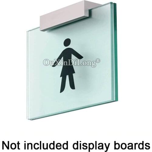 100PCS 8-38cm Long Satin Silver Aluminum Sign Clamps,Graphics Display Bars & Clamp Displays for Glass Acrylic Clamp GF392