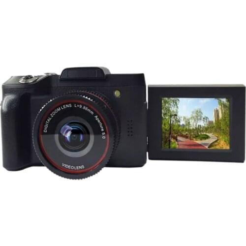 16MP 16X Zoom 1080P HD Rotation Screen Mini Mirroless Digital Camera Camcorder DV with Built-In Microphone