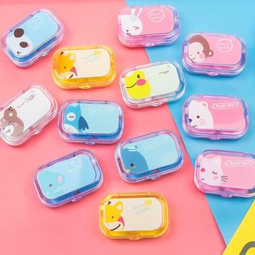 2Pcs Cute Candy Colors Contact Lenses Box Storage Case Container Travel Kit Skin Care Tool Accessories