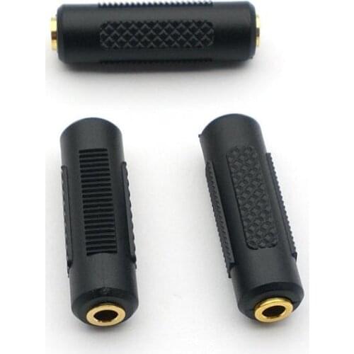5PCS NEW Female to Female Stereo 1/8" 3.5mm Jack Audio Connector/Coupler Gold Plated