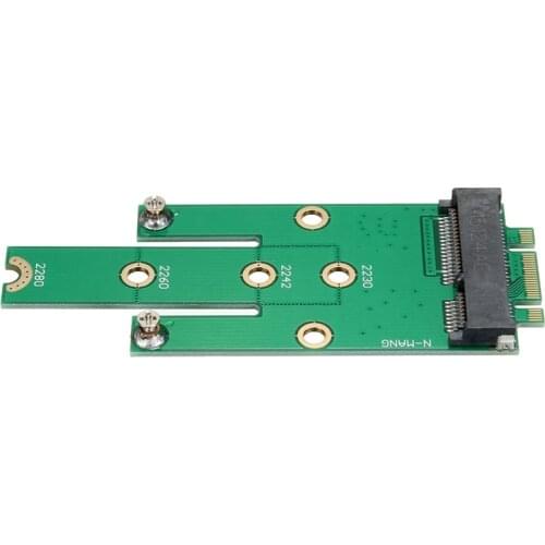 NGFF M.2 B key SSD to MSATA MINI PCIE Adapter Conver Card 22x30mm 22x42mm 22x60mm 22x80