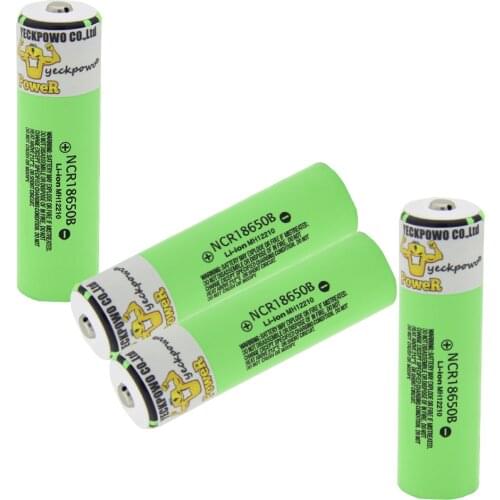 Russian warehouse fast delivery yeckpowo ncr18650b batteries 3400mah 3.7V li-ion battery ion rechargeable 18650 charger 4 slots
