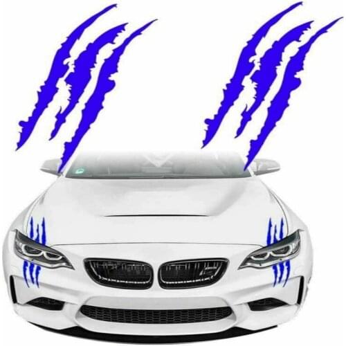 Auto Car Sticker Reflective Monster Claw Scratch Stripe Marks Headlight Decal 15.75" X 4.72" Car Stickers Car Accessories