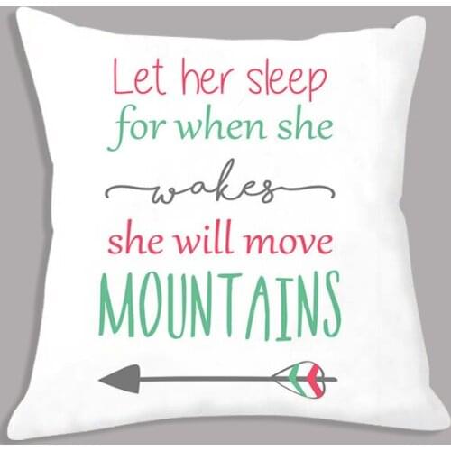 45cm*45cm Hand arrow and letter painted velvet super soft cushion cover & sofa pillow case Home decorative pillow cover