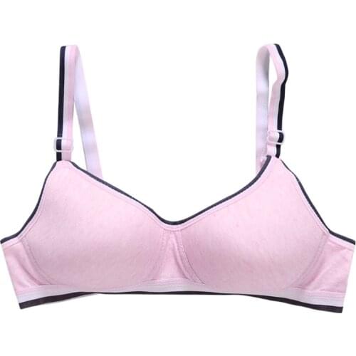Young Girls Wireless Padded Bra Teenage Sport Underwear 12-18Y Small Lingerie BX0D