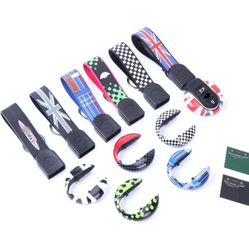 For Mini Cooper F54 F55 F56 F60 ABS Protector Holder Key Ring Shell Silica Gel Chain Case Covers Auto Accessories Car-Styling