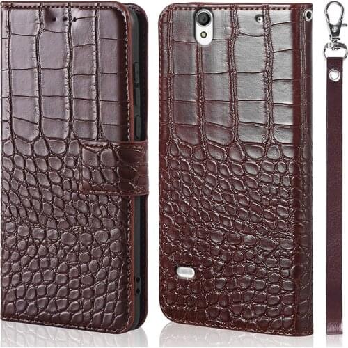 Crocodile texture phone case for Sony Xperia C4 Dual E5333 E5306 E5303 Case Flip Wallet Cover Phone Case for Sony Xperia C4 Case