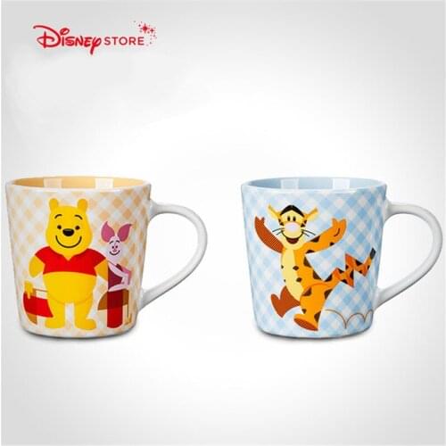 Disney Winnie The Pooh Tigger Cartoon Ceramic Water Cup Coffee Milk Tea Breakfast Cups Home Office Collection Cup Festival Gifts