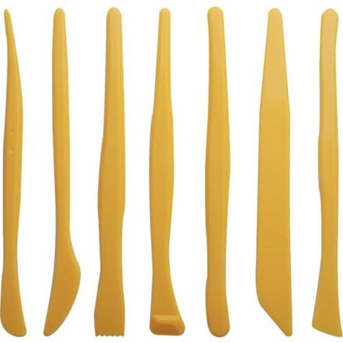 Diy Exceed Light Clay Polymer Clay Ceramics Tool Plastic Carving Knife 7 Paper Set Fine Arts Articles