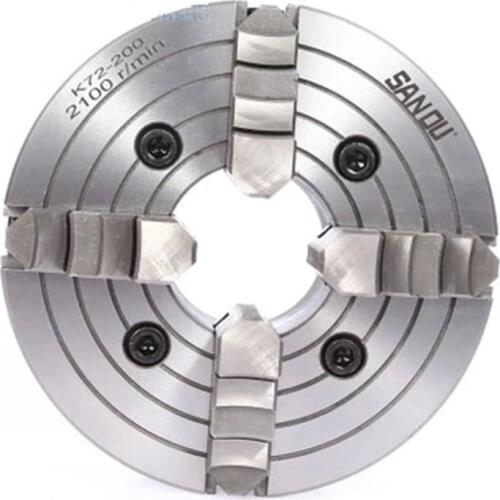 Reversible Independent 4Jaw Lathe Chuck 200mm CNC Metalworking Tool Accessory 8