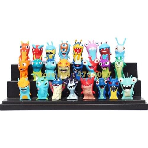 24pcs/lot slugterra elemental slugs slug terra pvc action figure doll 5cm Toy