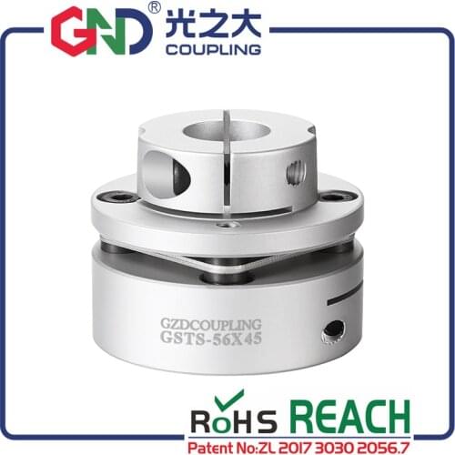 GND diaphragm flexible coupling aluminum alloy single step diaphragm clamp for encoder couples stepmotor connect