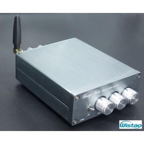 HIFI Bluetooth 4.0 Digital Amplifier 2X50W TPA3116 LM1036 Tone Adjustable CSR8630 No Including Power Supply Silver Free Shipping