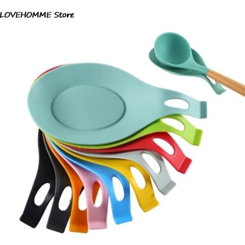 Kitchen Tools Heat Resistant Silicone Put A Spoon Mat Insulation Mat Placemat