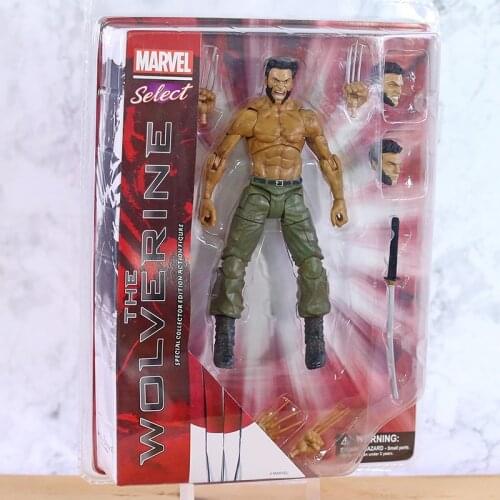 Marvel Select X-Men The Wolverine Logan PVC Action Figure Model Toys Dolls Child Toys Christmas Gifts