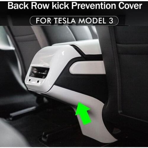 Model3 Car Air Outlet Lower Decorative Cover For Tesla Model 3 2020 Accessories ABS Carbon Fiber Model Three White New