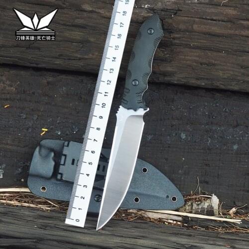 D2 Blade K10 Handle KYDEX SHEATH OUTDOOR FIXED BLADE KNIFE SURVIVAL TACTICAL KNIVES DEFENSE FIELD CAMPING FISHING HUNT EDC TOOL