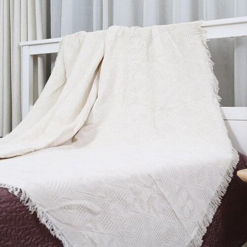 100% Cotton Knitted Blanket for decor Bed Blanket Super Soft Blanket on the bed / Sofa Cover thread Blanket 130*180/230*280cm