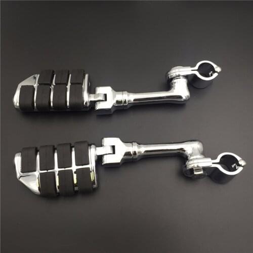 Motorcycle Footrest For Yamaha V-STAR Roadstar Suzuki Boulevard Equipped with 1 inch (1") 25mm Front Engine Guard Frame Tube CD