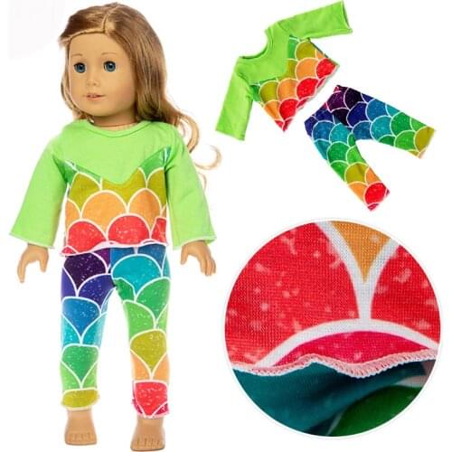 Rainbow Clothes fits for American 18" girl doll alexander doll best gift
