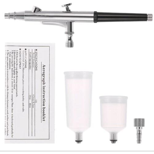 0.3mm Spray Gravity Feed Double Action Airbrush Cake Tattoo Decorating Brushes Sprayer Pen For Nail Manicure Air Brush
